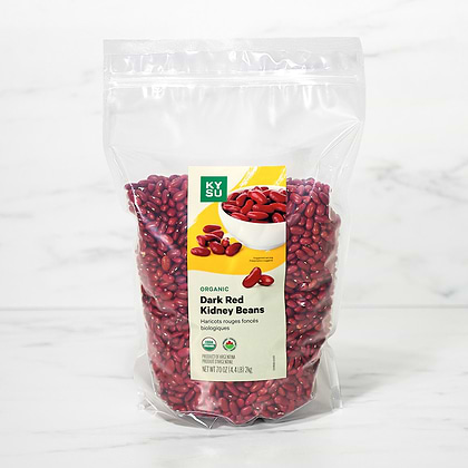 Organic Dark Red Kidney Beans, 70 oz (4.4 lb) 2kg