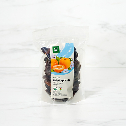 Organic Dried Apricots, 18 oz (1.1 lb) 500g