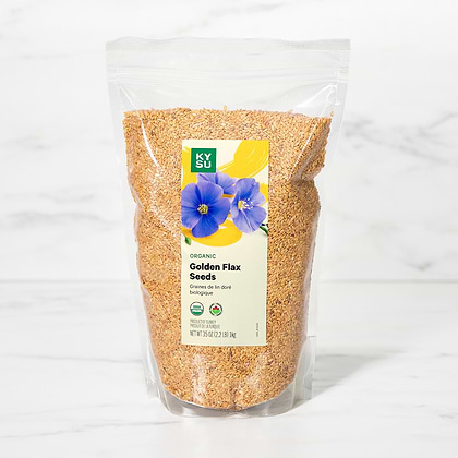 Organic Golden Flax Seeds, 35 oz (2.2 lb) 1kg