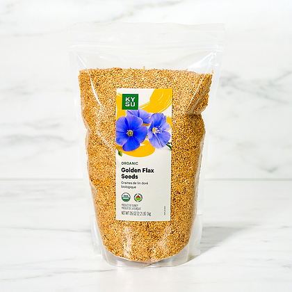 Organic Golden Flax Seeds, 35 oz (2.2 lb) 1kg