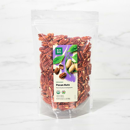 Organic Pecan Nuts, 18 oz (1.1 lb) 500g