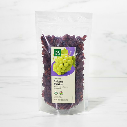 Organic Sultana Raisins, 18 oz (1.1 lb) 500g