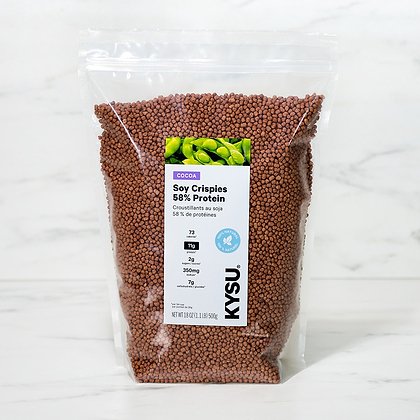 Cocoa Soy Protein Crispies, 58% Protein, 35 oz (2.2 lb) 1kg