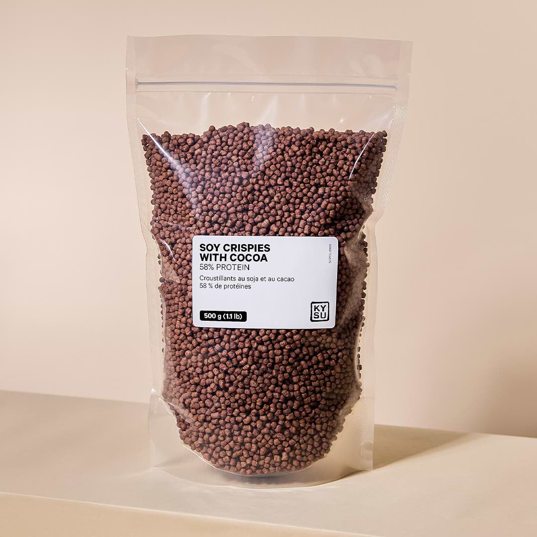 Soy Crispies with Cocoa - 58% Protein, 500 g