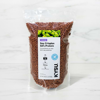 Cocoa Soy Protein Crispies, 58% Protein, 18 oz (1.1 lb) 500g