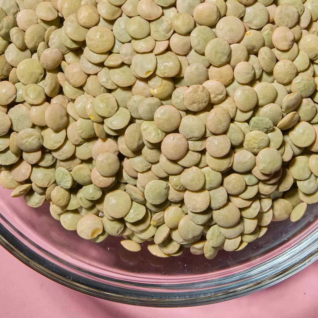 Organic green lentils