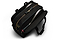 black sports duffel bag holding padel rackets