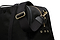 side view of the black sports holdall with the crossbody strap