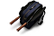 top view of the navy 2 racket tennis bag