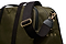 side view of the green sports holdall with the crossbody strap