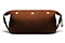 Suede Wash Bag / Dopp Kit - Tobacco Brown