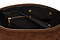 Suede Wash Bag / Dopp Kit - Tobacco Brown