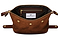 Suede Wash Bag / Dopp Kit - Tobacco Brown