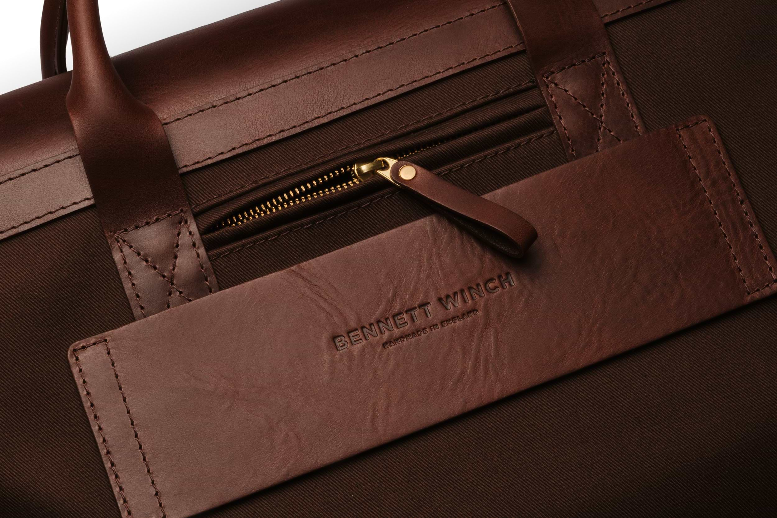 The Brief | Brown Canvas Briefcase | Bennett Winch