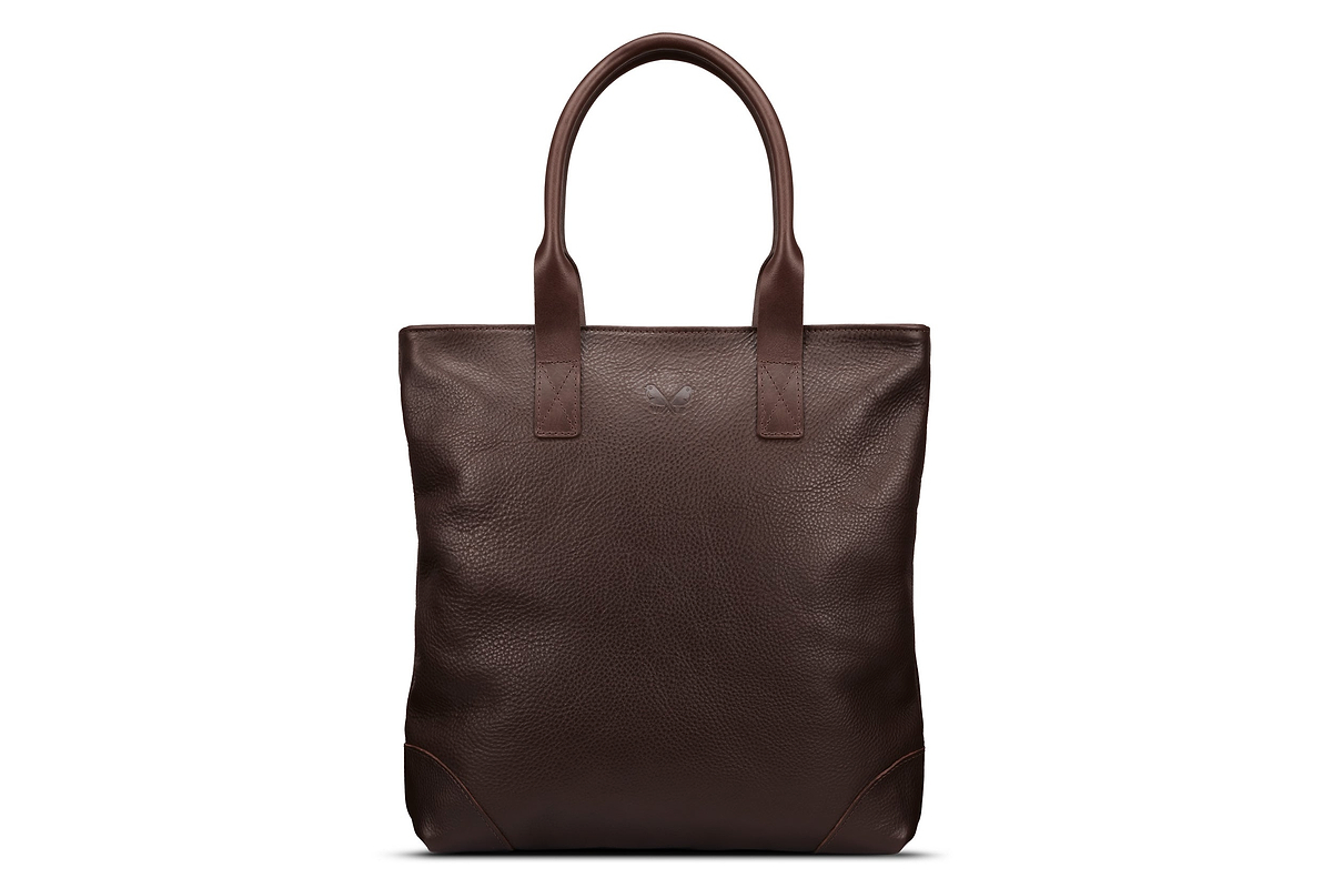 Leather Tote - Brown