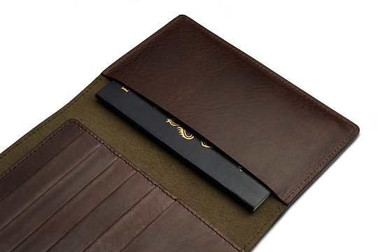 Passport Wallet - Dark Brown