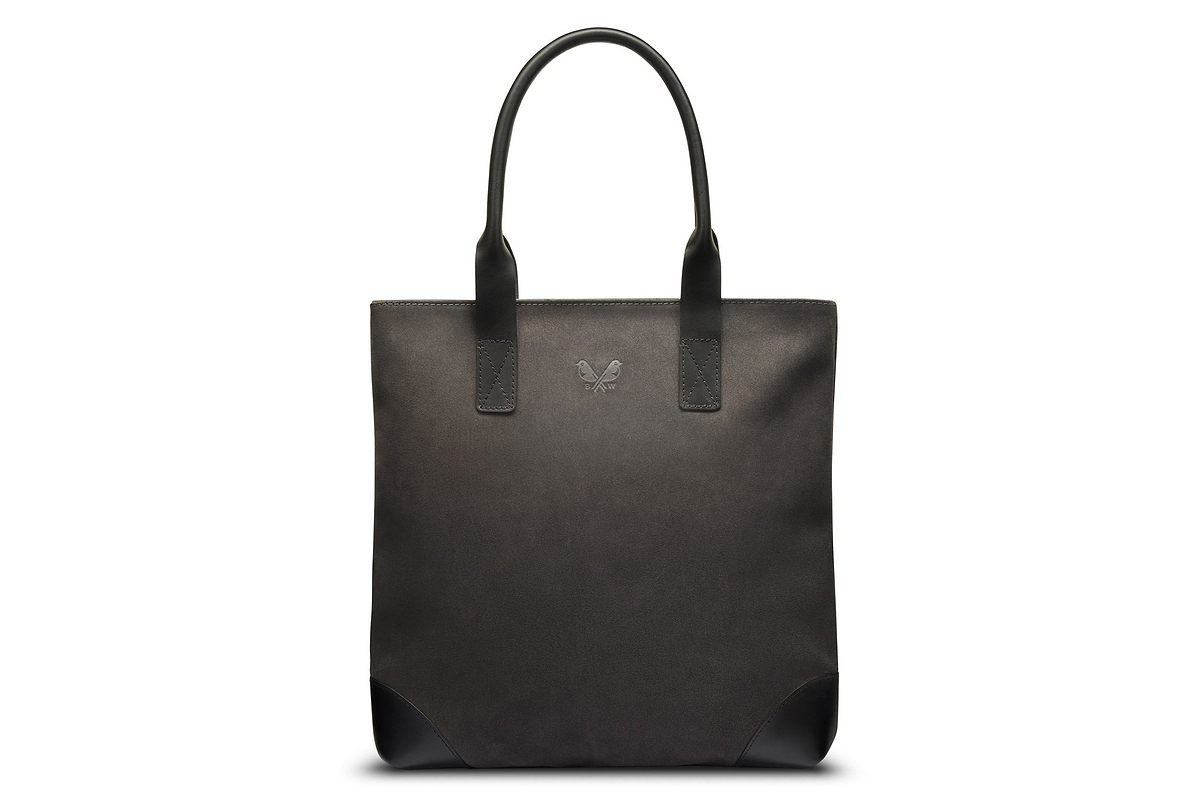 Suede Tote - Storm Grey