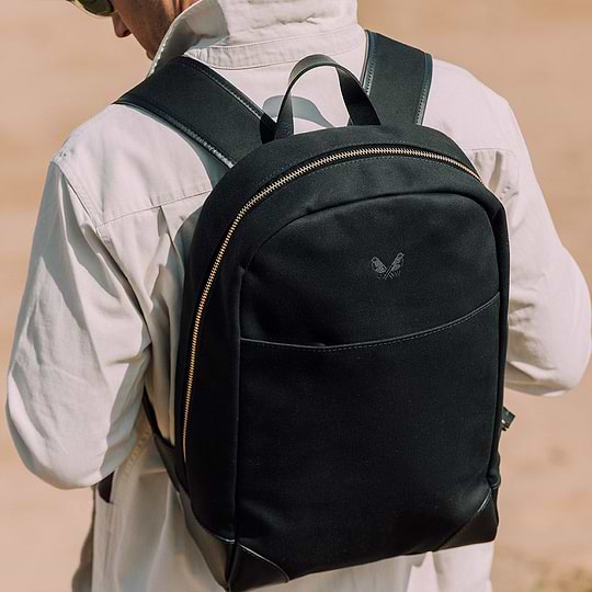 bennett winch leather backpack The Backpack | Black Canvas Backpack for Men