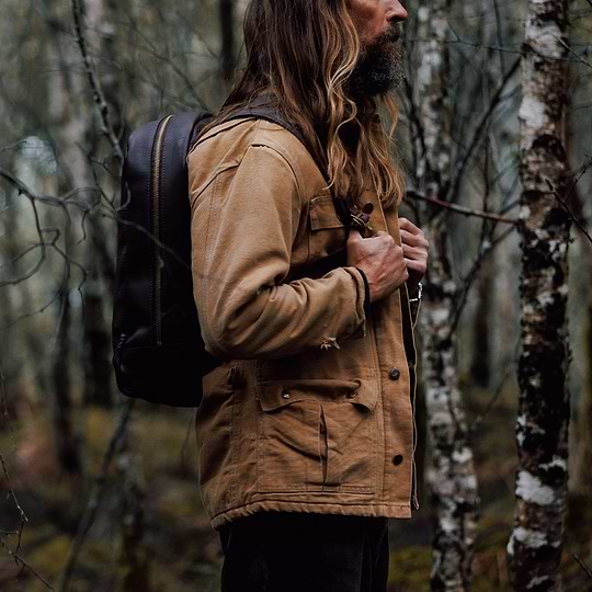 bespoke leather backpacks Brown Leather Backpack for Men