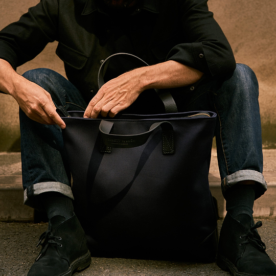 The Tote | Navy Luxury Canvas Tote | Bennett Winch