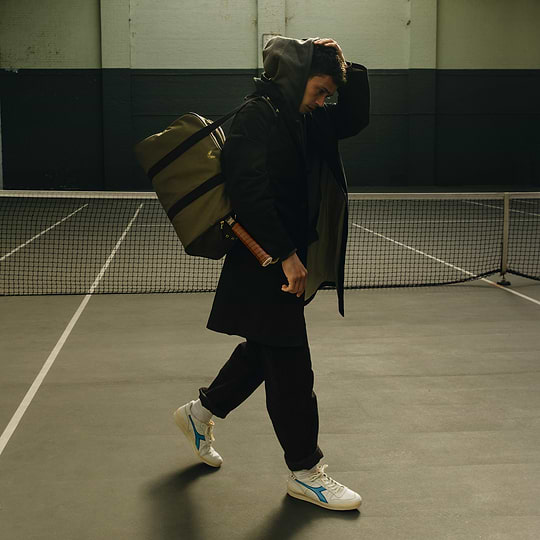 Green Sports Duffel Bag | Luxury Tennis Bag for Men | UK Made