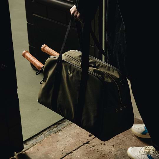 Green Sports Duffel Bag | Luxury Tennis Bag for Men | UK Made