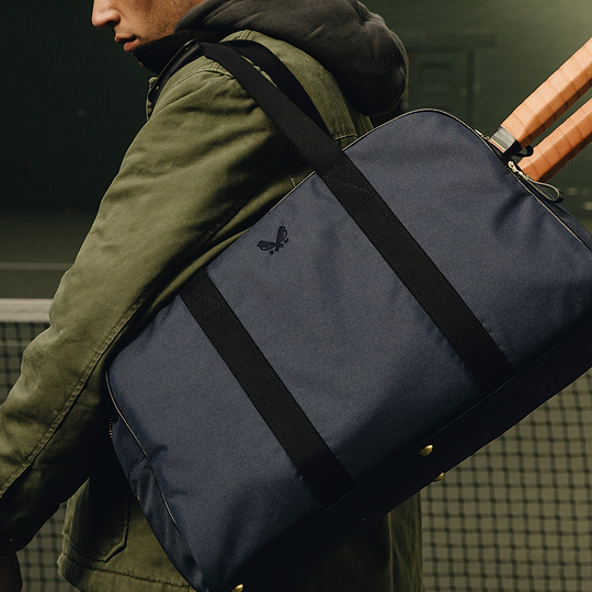 Blue Sports Duffle Bag | Tennis Bag With Laptop Compartment
