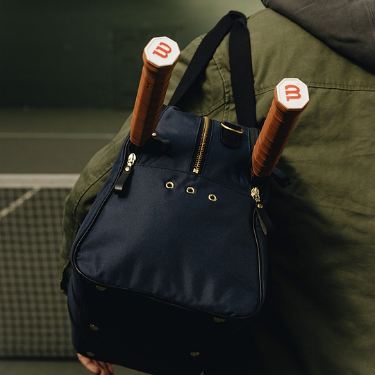 Blue Sports Duffle Bag | Tennis Bag With Laptop Compartment