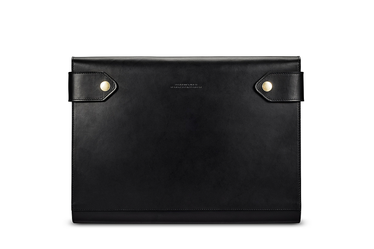 Small Folio - Black Leather