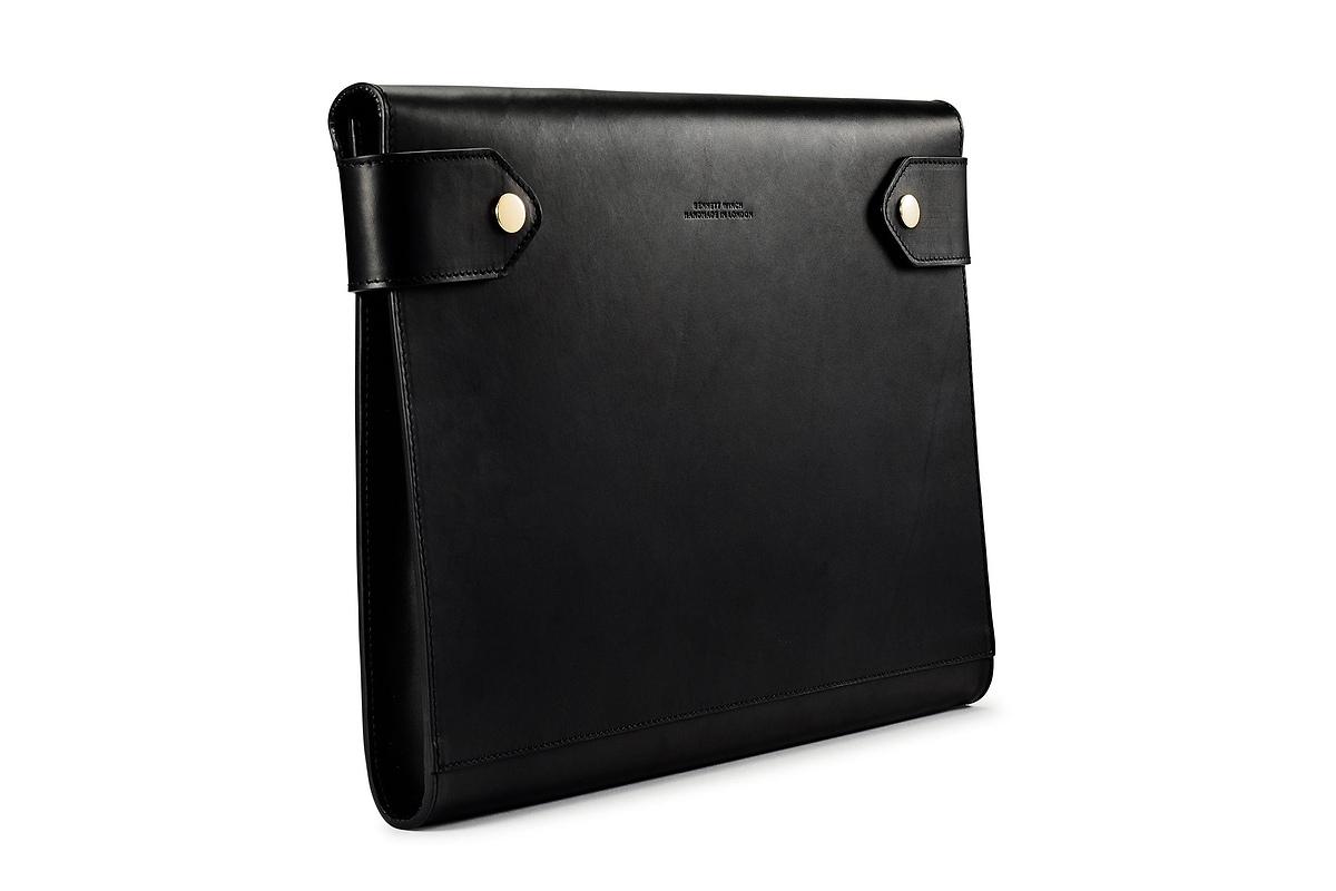 Large Folio - Black Leather