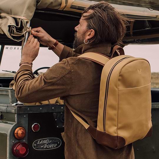 bennett winch leather backpack The Backpack | Tan Canvas Backpack for Men