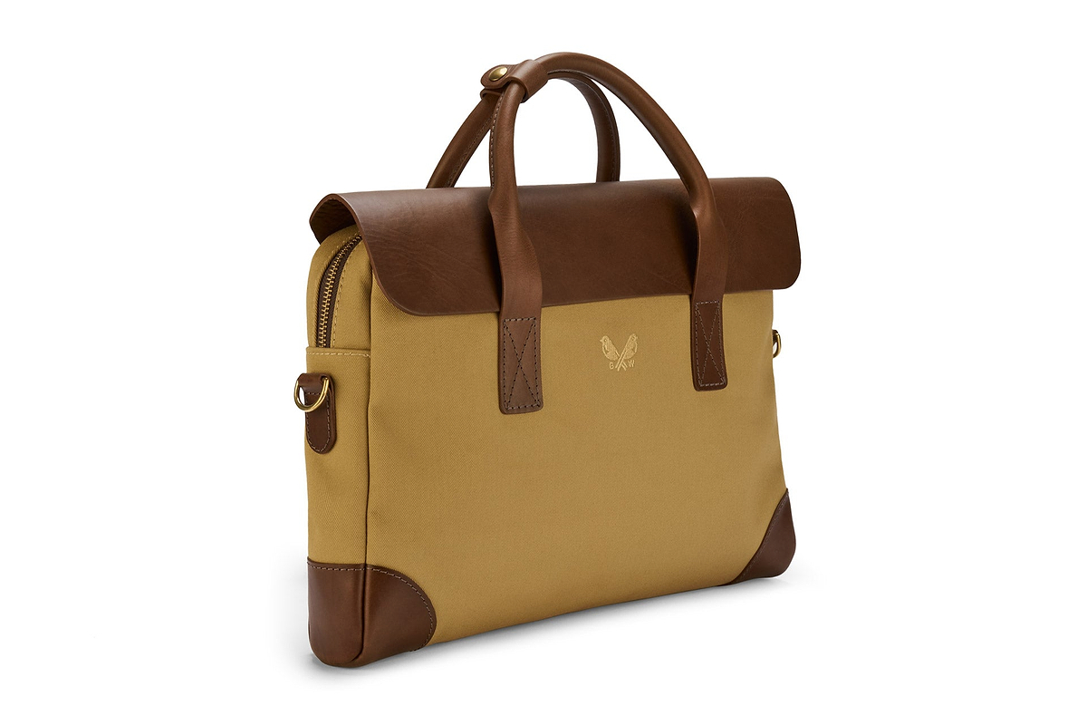 Canvas briefcase top