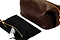 Leather Wash Bag / Dopp Kit - Brown