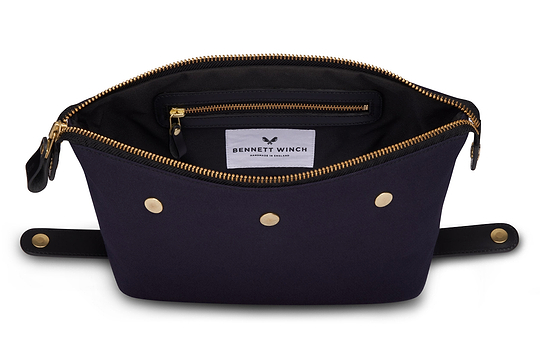 Canvas Wash Bag / Dopp Kit - Navy