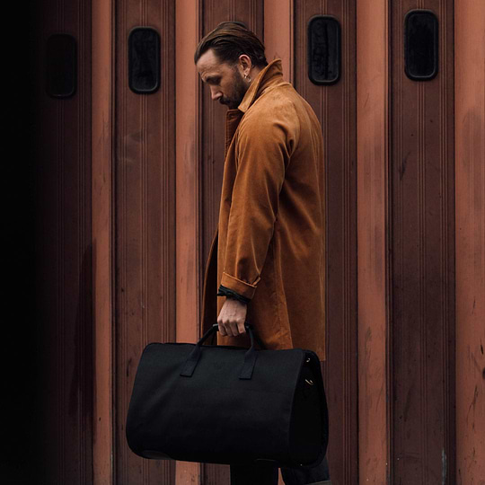 Black Suit Carrier Holdall Canvas Holdall Bag Bennett Winch