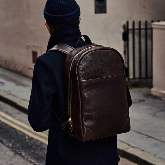 bennett winch leather backpack Brown Leather Backpack for Men