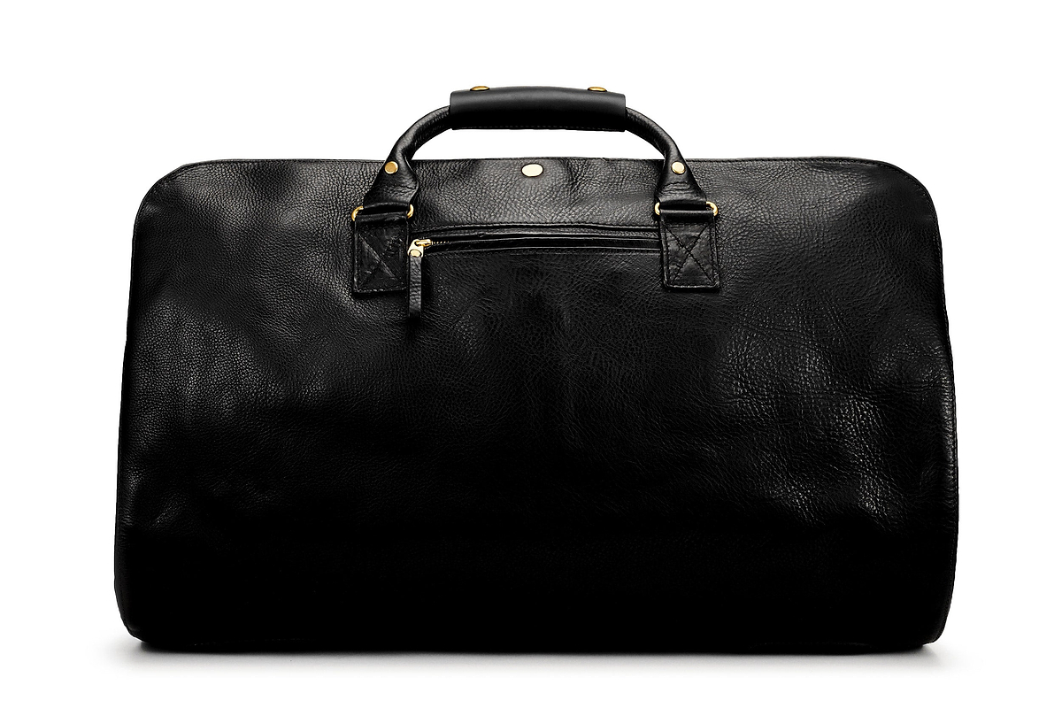 Leather S.C Holdall - Black