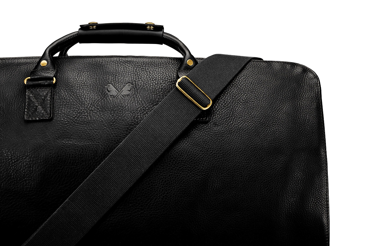 Leather S.C Holdall - Black