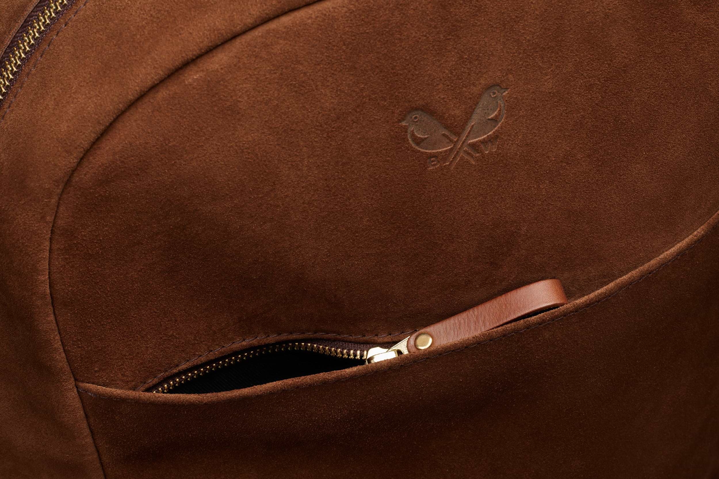Brown Suede Backpack | Mens Waterproof Laptop Backpack – Bennett Winch