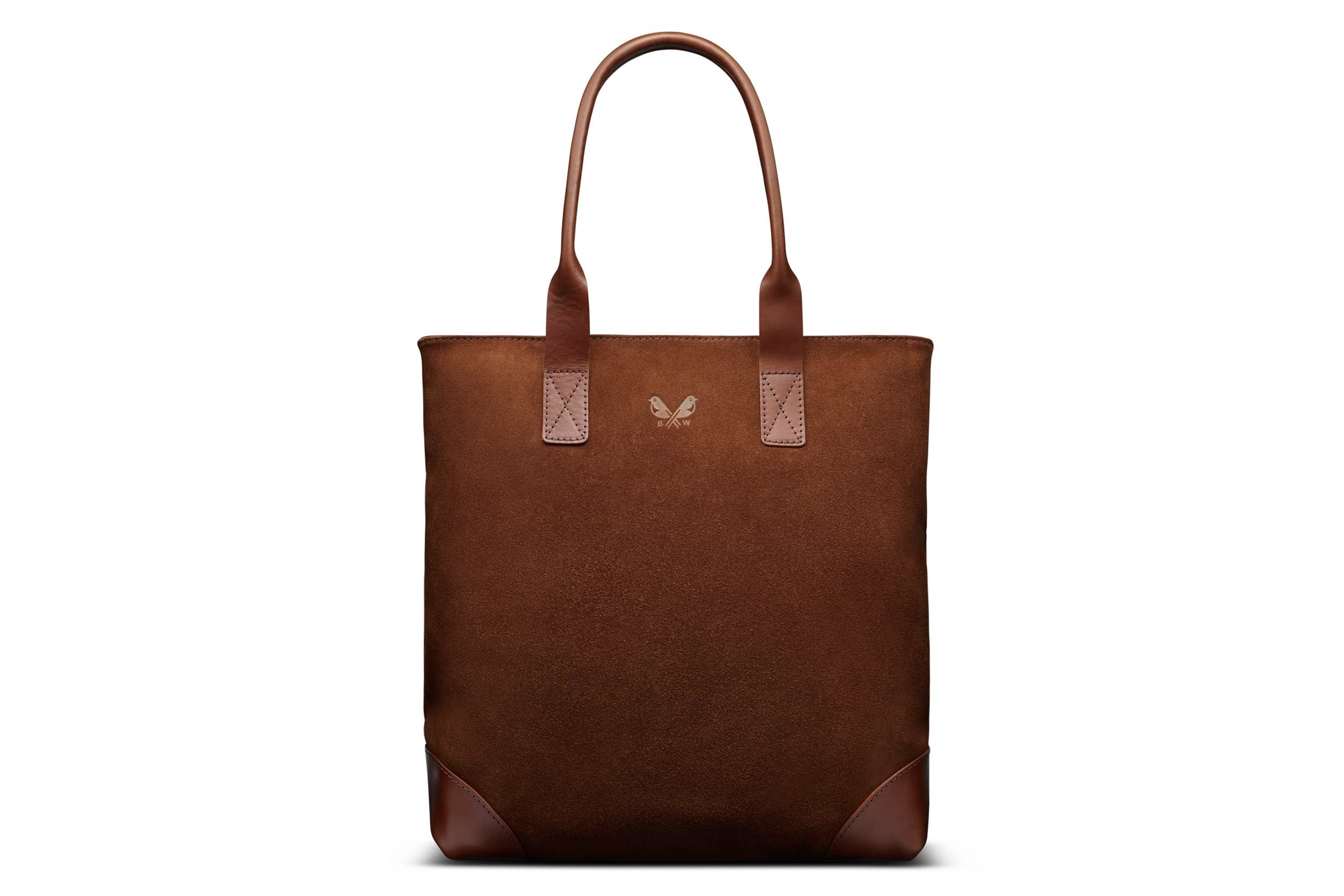 Suede Tote - Tobacco Brown