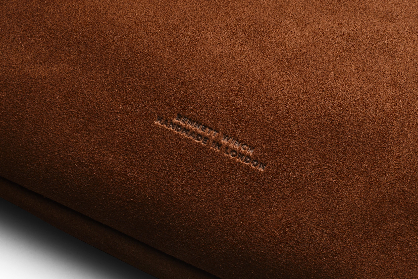 Suede Flight Folio - Tobacco Brown