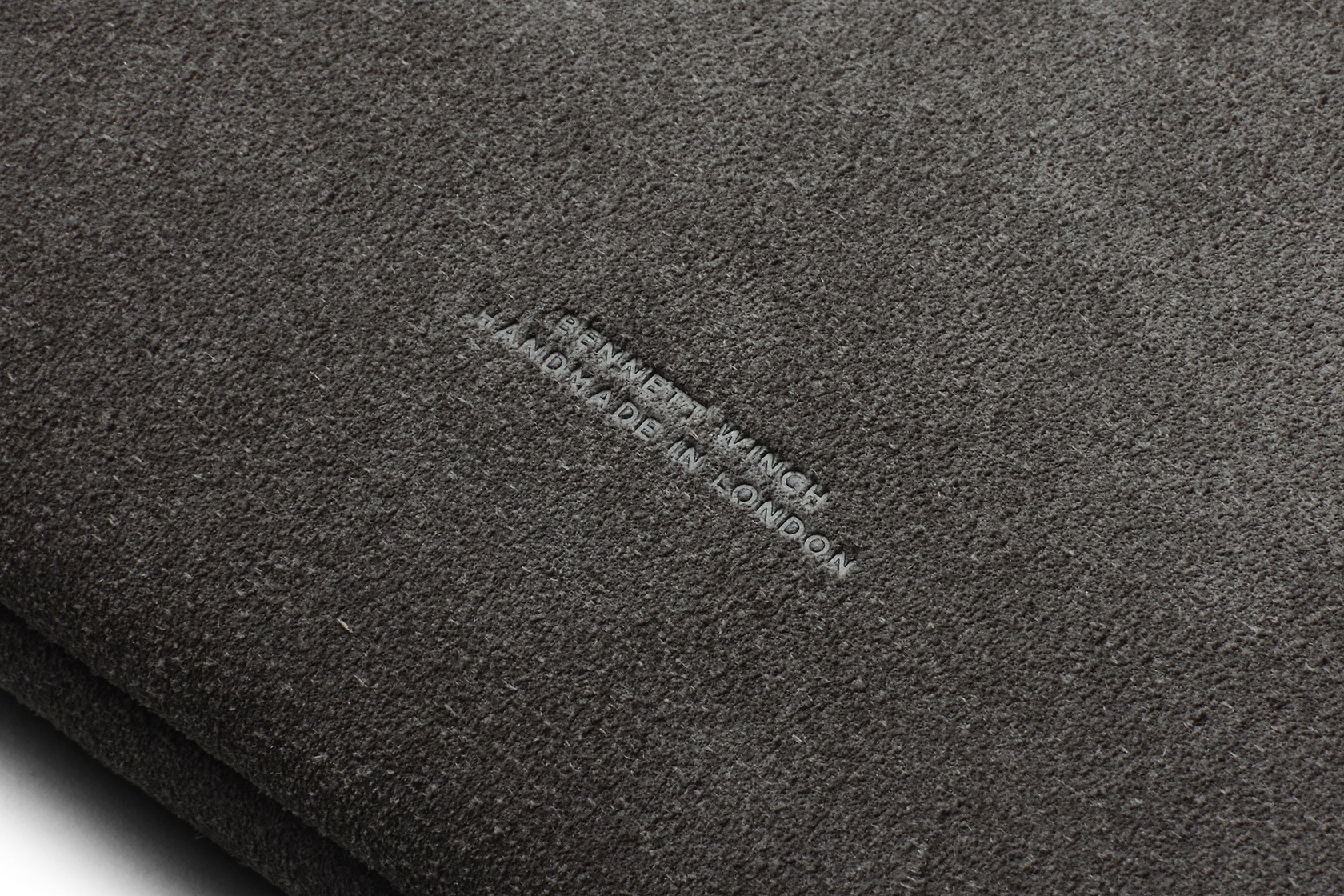 Suede Flight Folio - Storm Grey