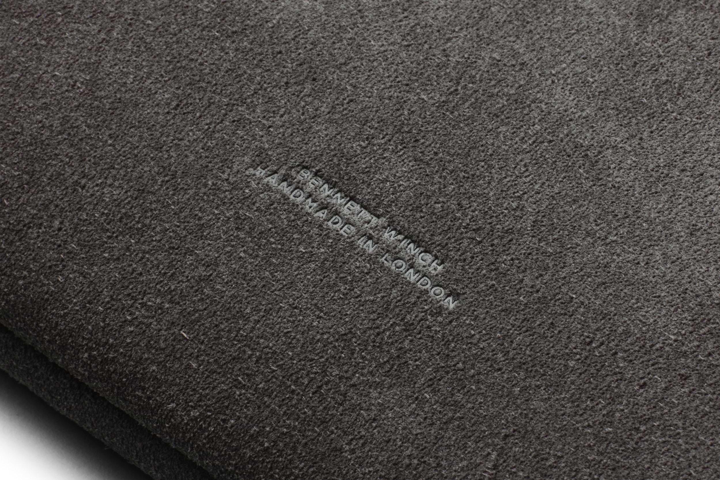 Suede Flight Folio - Storm Grey