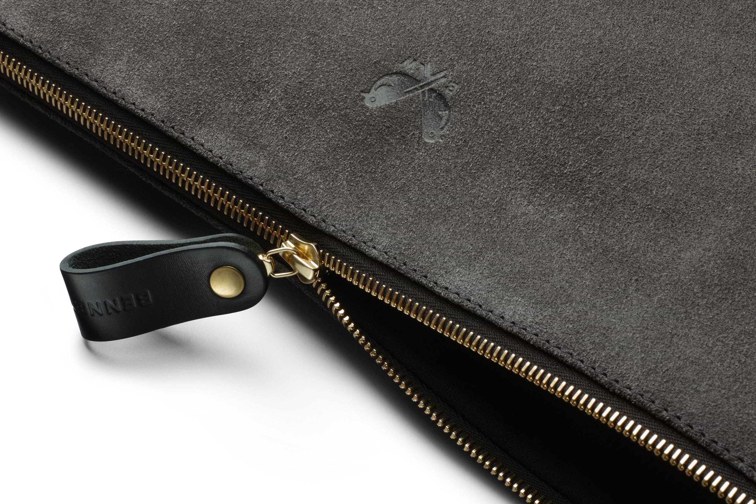 Suede Flight Folio - Storm Grey