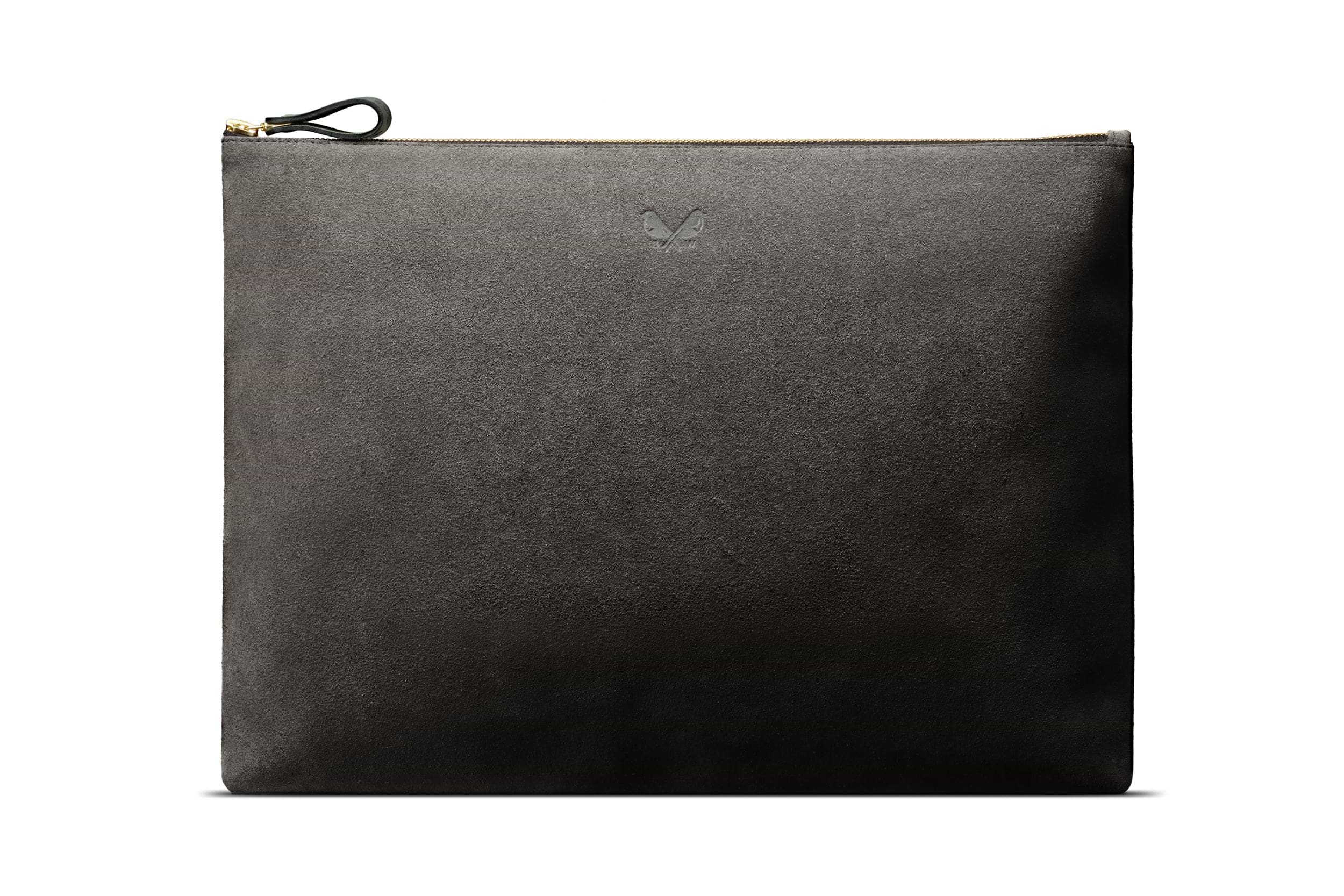Suede Flight Folio - Storm Grey