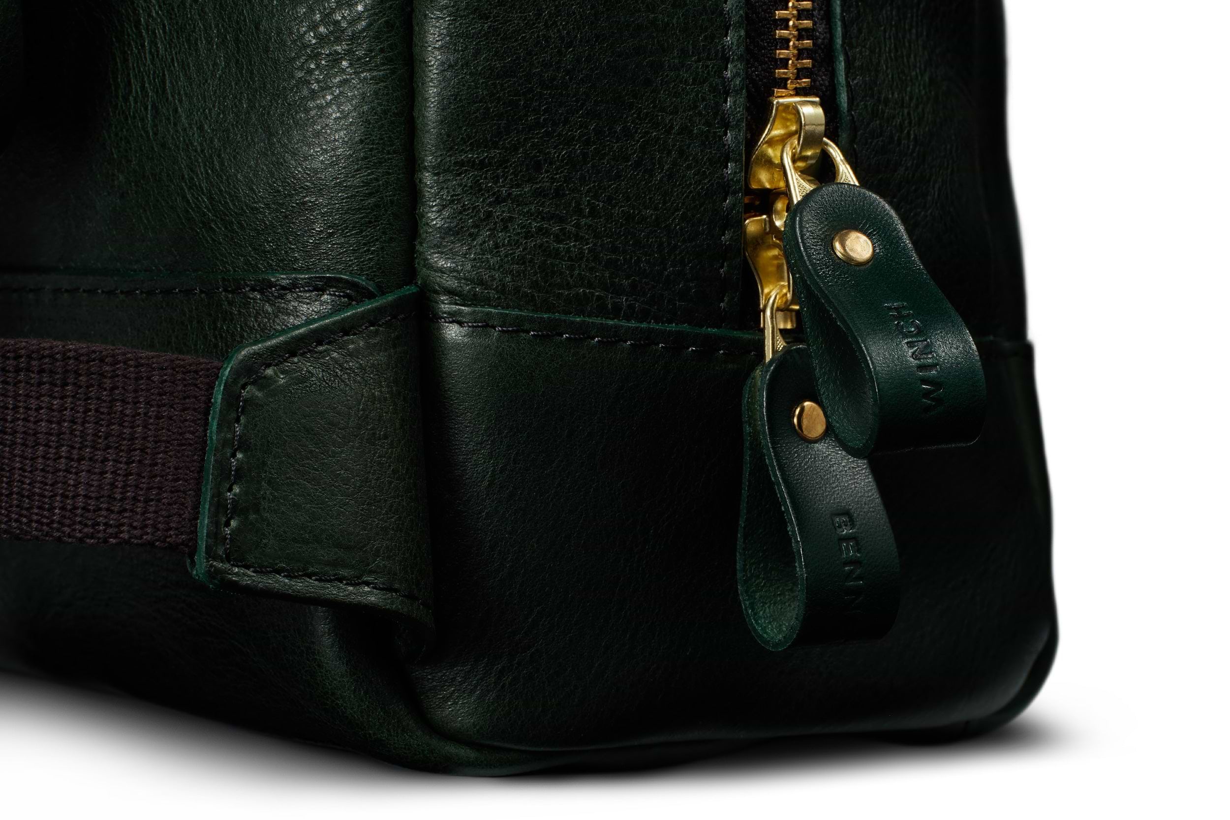 Bennett Winch x 24H Le Mans Leather Backpack | British Racing Green