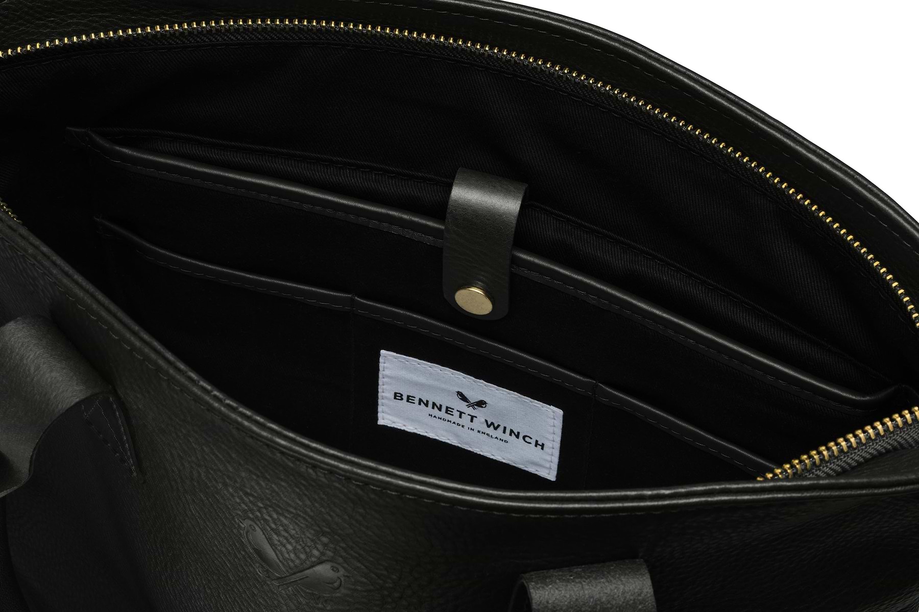 organizer space for laptop and essentials in tote bag 