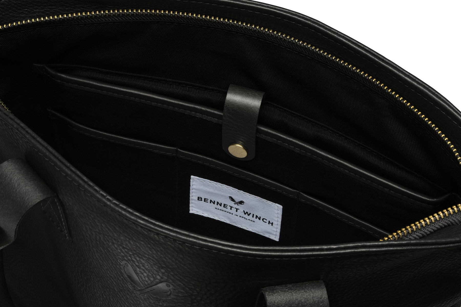 Leather Tote - Black