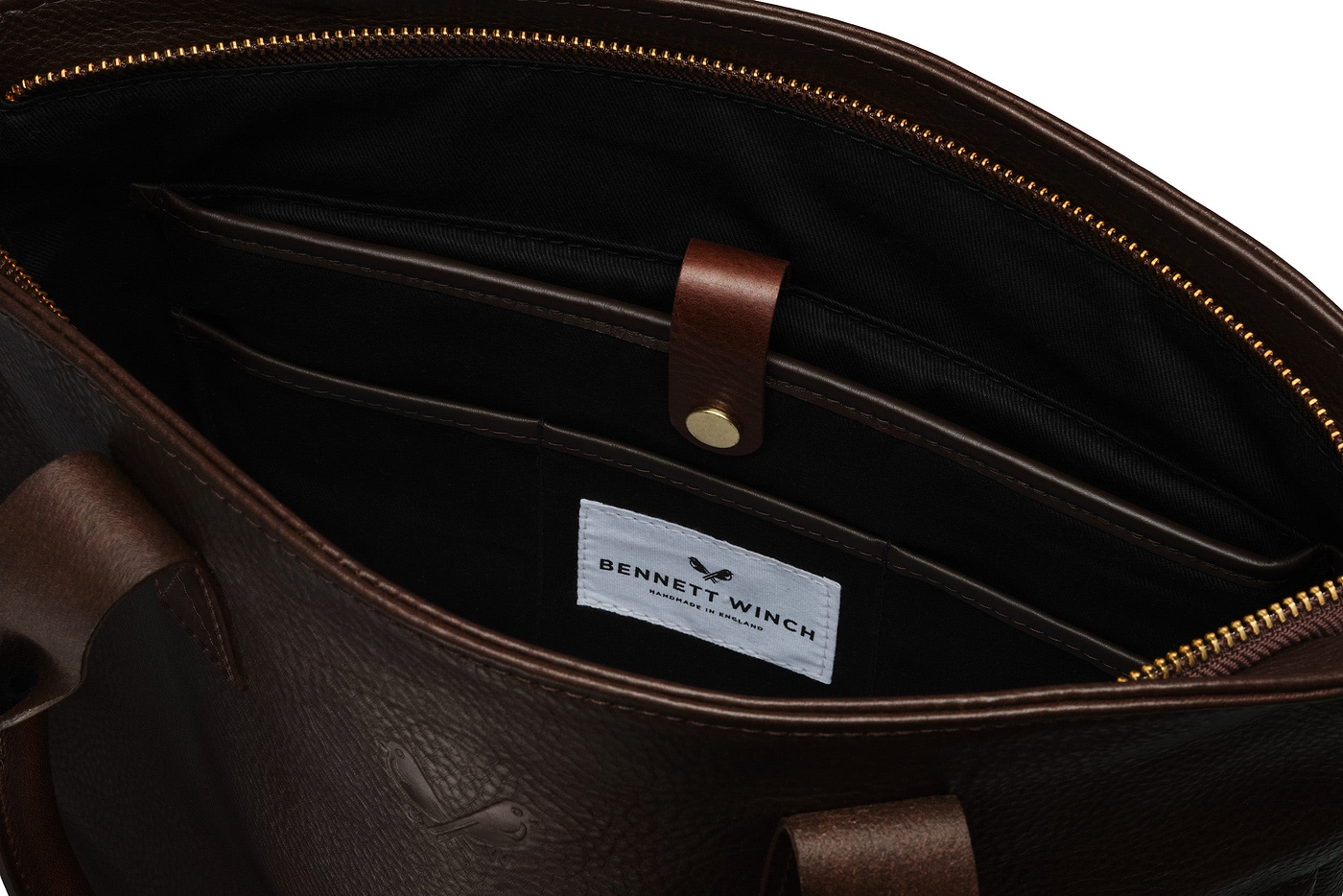 Brown Leather Tote Bag | Handmade Full Grain Leather Tote Bag – Bennett ...