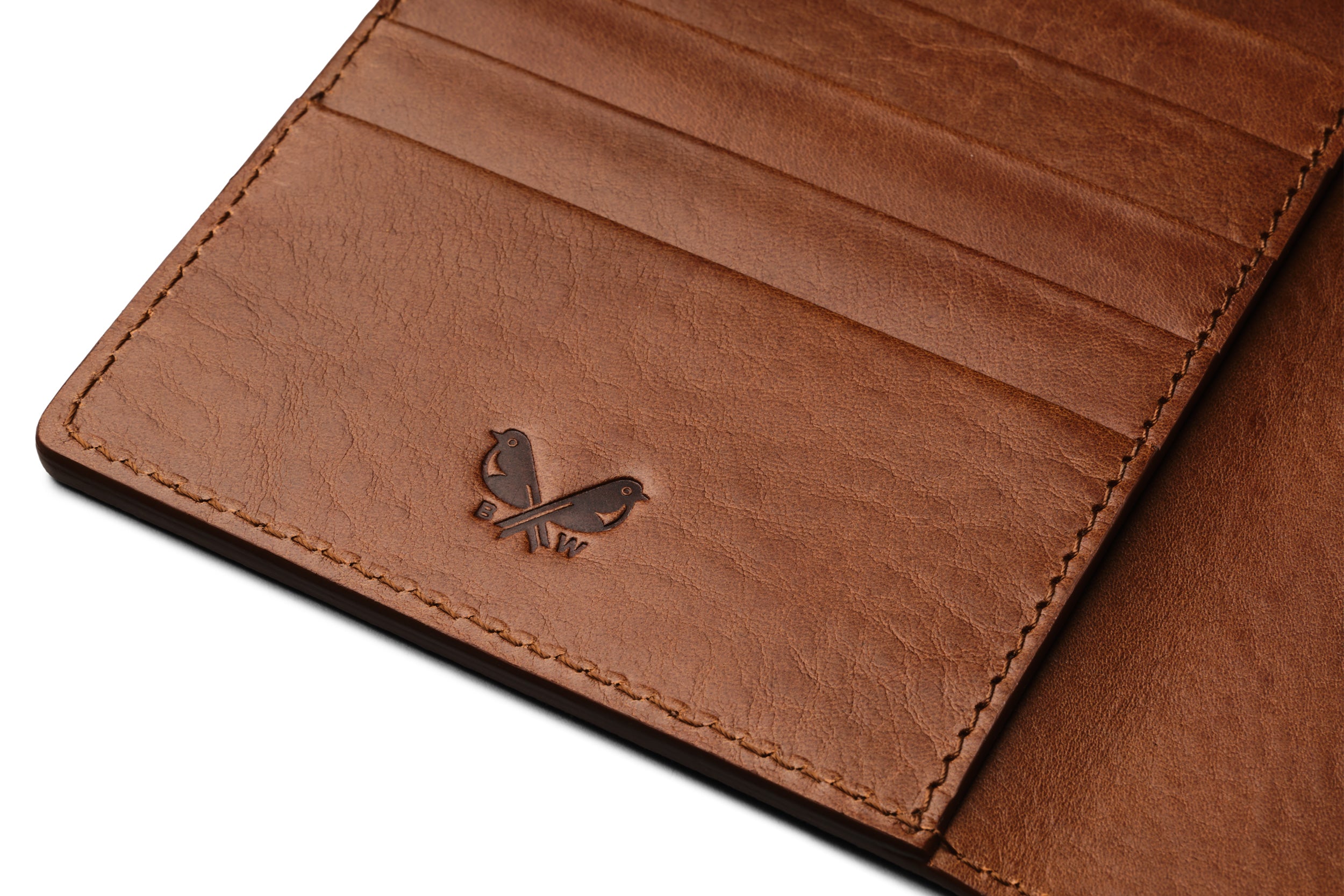 Suede Passport Wallet - Tobacco Brown